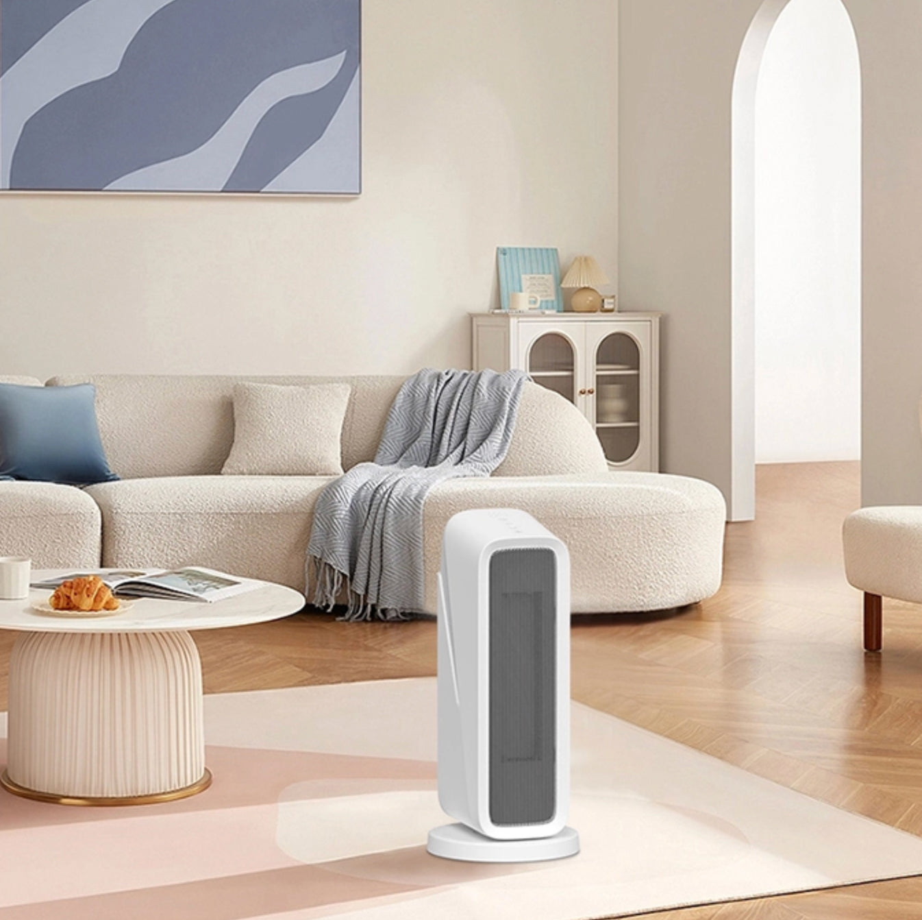 Heater H3 – 1500W/2000W Portable PTC Ceramic Space Heater with Fast Heating, Electric Heating Fans, Ambient Light & Safety Touch Control