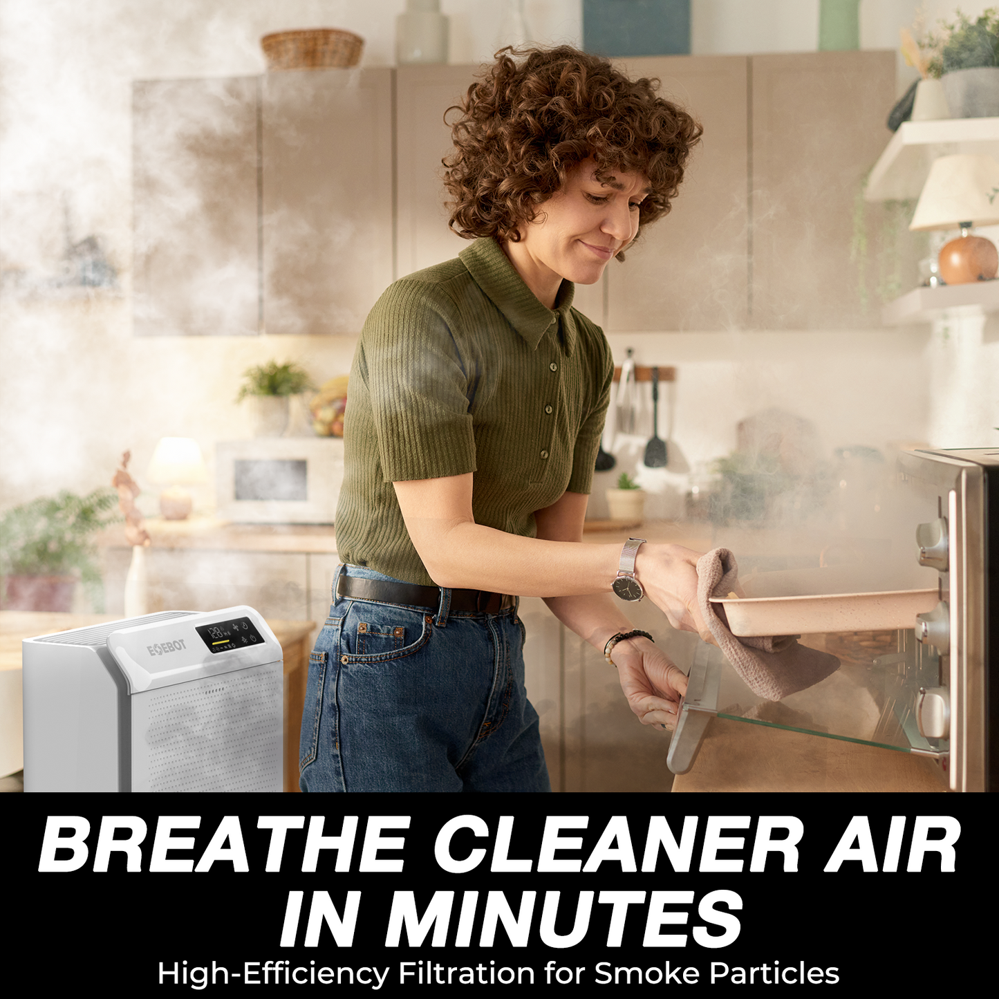 Air Purifiers for Home Large Room 1,996 Ft² with Washable Filter, Air Purifiers for Home Pets, Quiet Sleep Mode, Air Quality Monitor, Air Cleaner for Bedroom, Dorm Room, Pet Hair, Dust, Pollen, Smoke