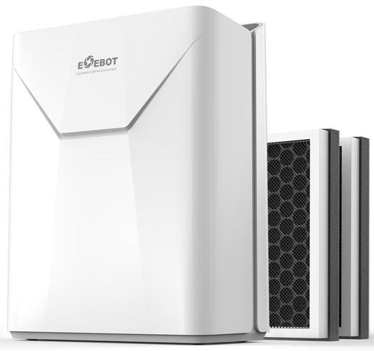 Air Purifier for Home Large Room Up to 2,390 Ft², HEPA Air Purifiers with Washable Pre-Filter, Quiet HEPA Air Filter, Sleep Mode, Air Quality Monitor, Air Cleaner for Pets Hair, Dust, Smoke